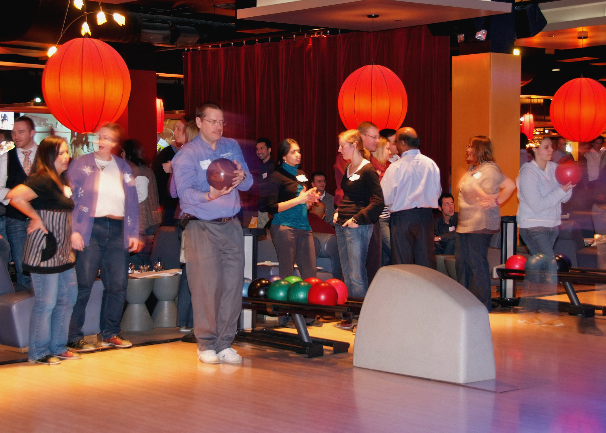 corporate bowling event